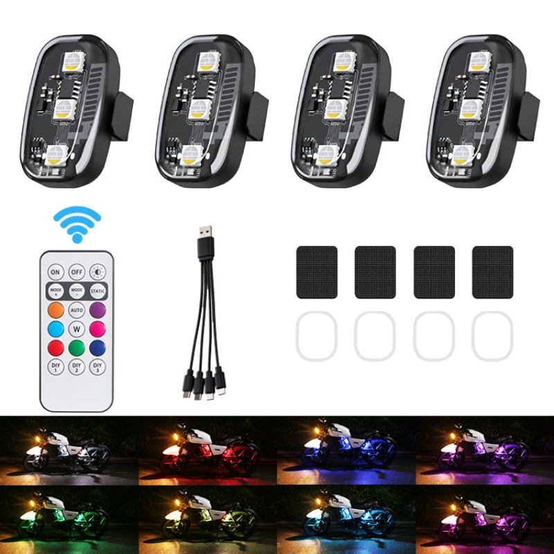 Drone Beacon Light - Drone Motorcycle RGB LED Strobe Lights