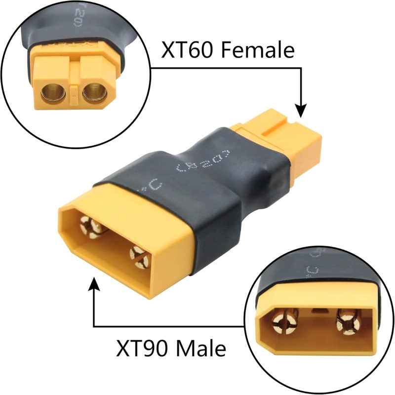 2Pcs/Lot XT90 Male Female to X - Drone Battery Adapter 评论和价格