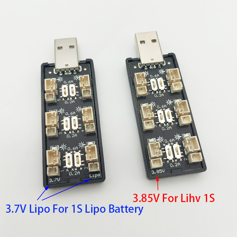 6CH USB 1S LiPo/LiHv 3.7V/4.2V - Drone Battery Adapter 评论和价格