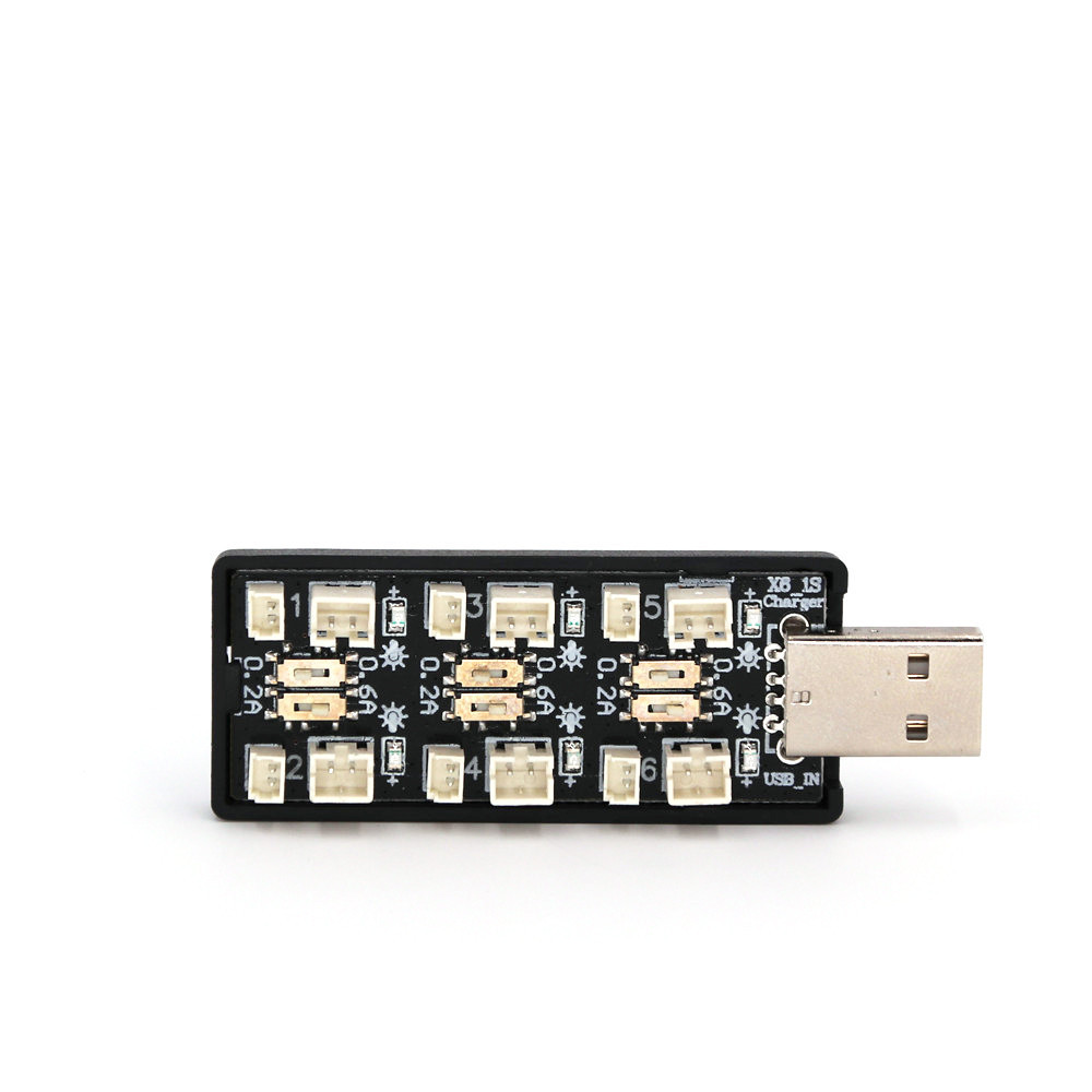 6CH USB 1S LiPo/LiHv 3.7V/4.2V - Drone Battery Adapter 评论和价格