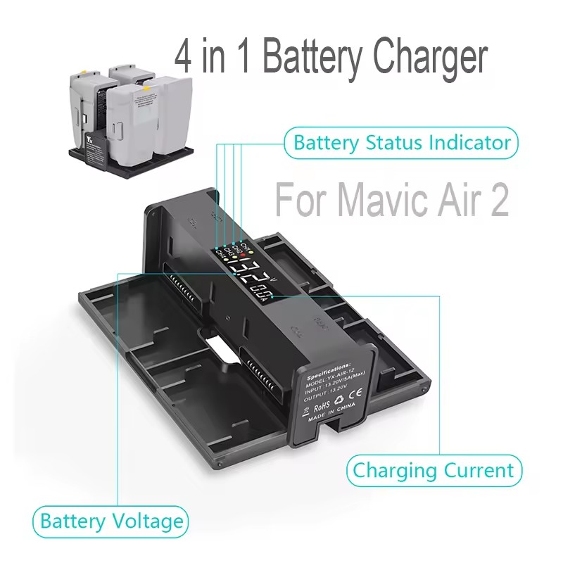 4 in 1 Portable Folding Chargi - Drone Charging Hub 评论和价格