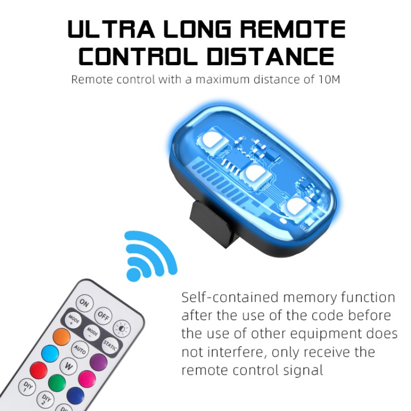 Drone Motorcycle RGB LED Strob - Drone Beacon Light 评论和价格